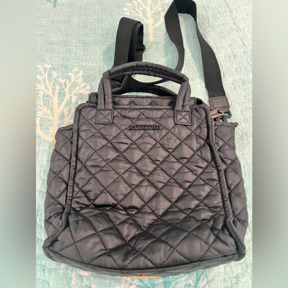 MZ Wallace Black Mini Box Tote/crossbody bag - Picture 7 of 14